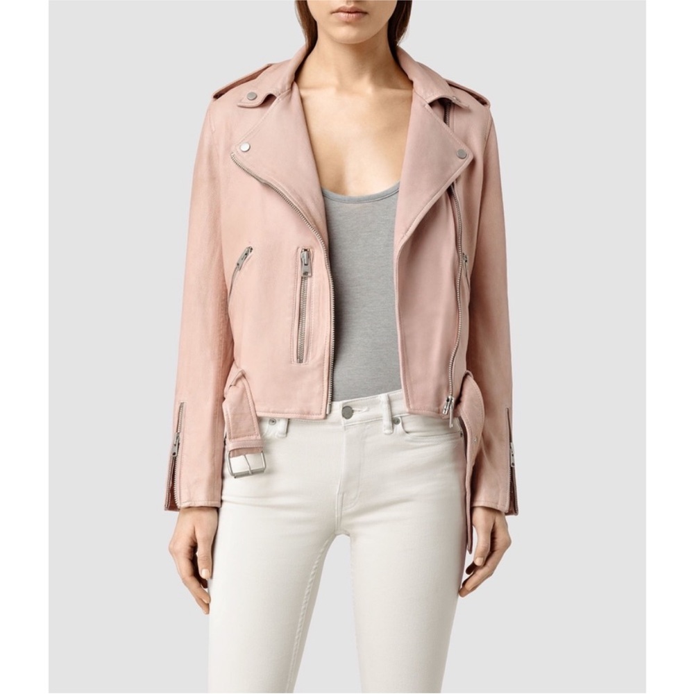 All Saints Wyatt Jacket in Blush